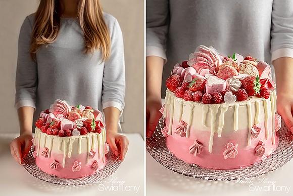 Tort truskawkowo-waniliowy Nadii