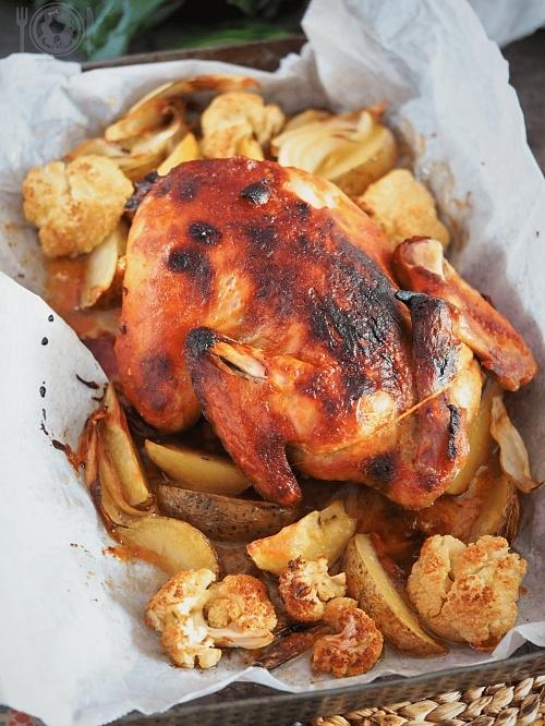 Keto kurczak po azjatycku pieczony w całości