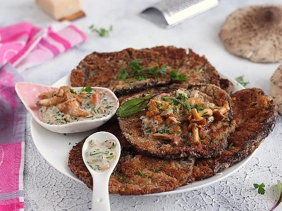 Parmezanowe kanie z kurkami