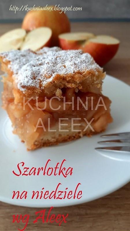 Szarlotka na niedzielę wg Aleex