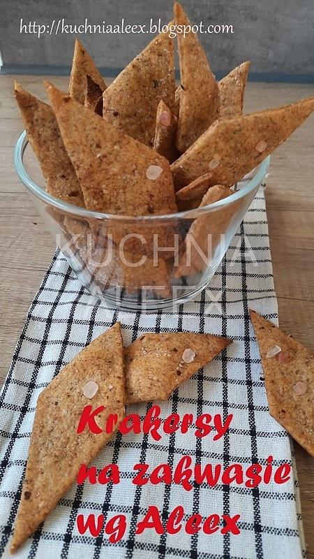 Krakersy na zakwasie wg Aleex
