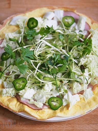 Keto śniadaniowy wrap jajeczny paleo low carb