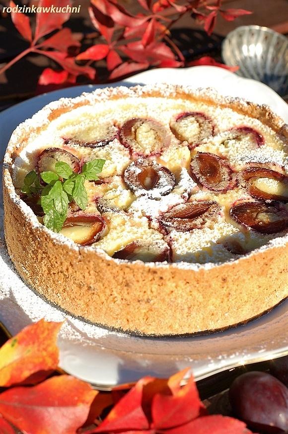Tarta cytrynowa ze śliwkami