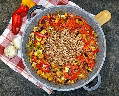 Sorgo z warzywami - kolorowe danie