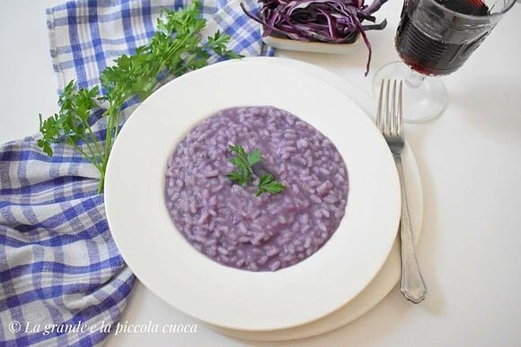 Risotto z czerwoną kapustą