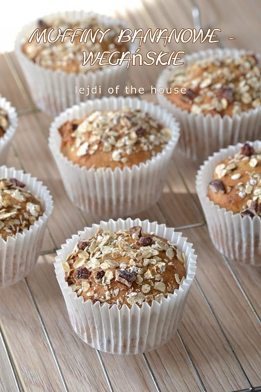 Muffiny bananowe wegańskie