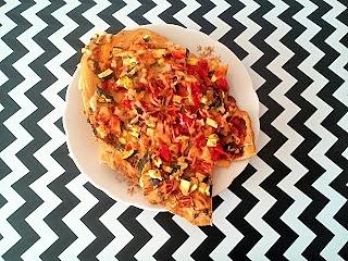Pizza z cukinią i papryką