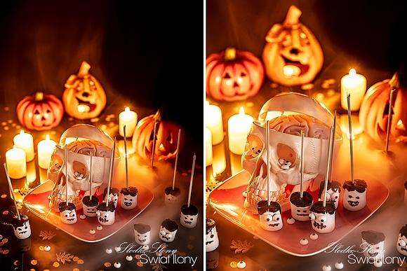 Halloweenowe potworki z pianek marshmallows