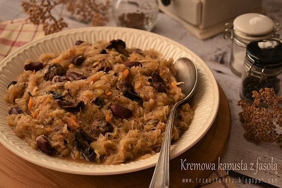 Kremowa kapusta z fasolą kuchnia podkarpacka
