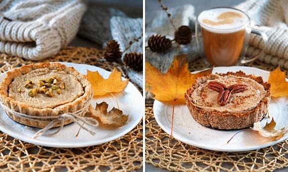 Jesienna keto tarta z makiem i kasztanami jadalnymi