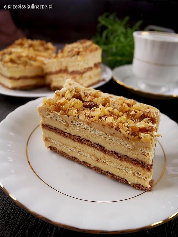 Ciasto Picuś Glancuś orzechowy deser bez pieczenia