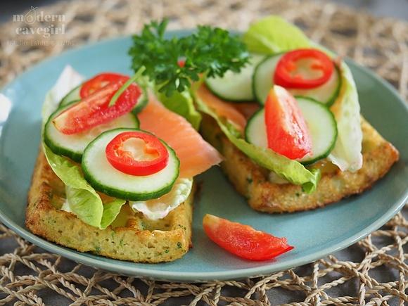 Super łatwe keto gofry z cukinii paleo low carb