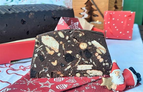 Blok czekoladowy z bakaliami bez pieczenia w 30 minut