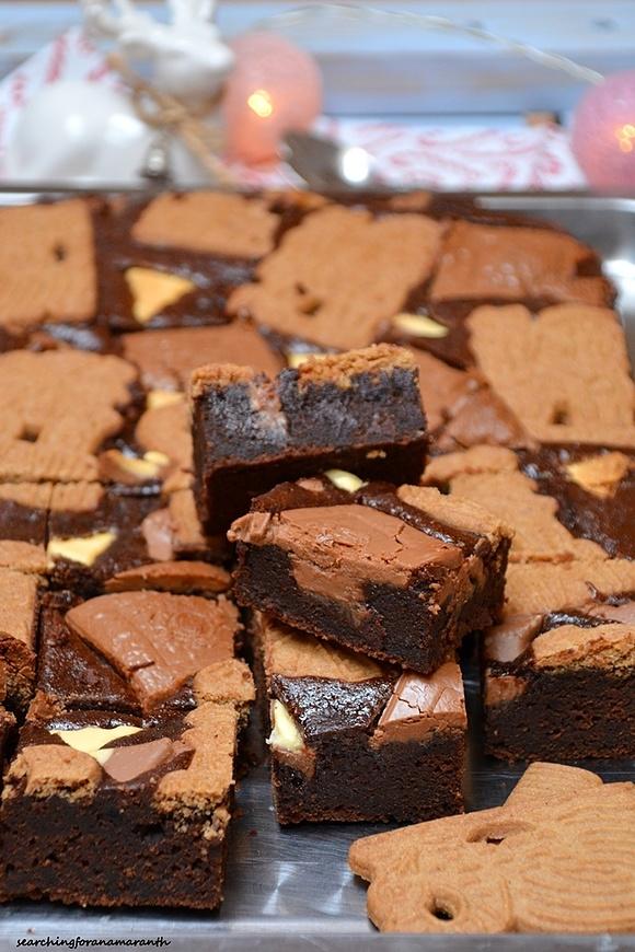 Świąteczne brownie ze speculoos