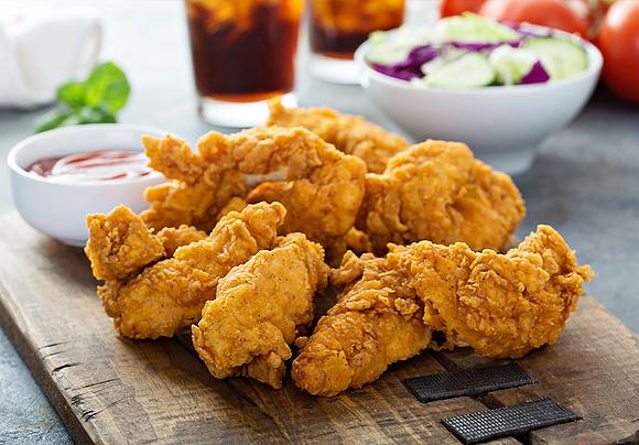 Pieczone nuggetsy z kurczaka a`la kfc