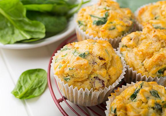 Muffinki ze szpinakiem