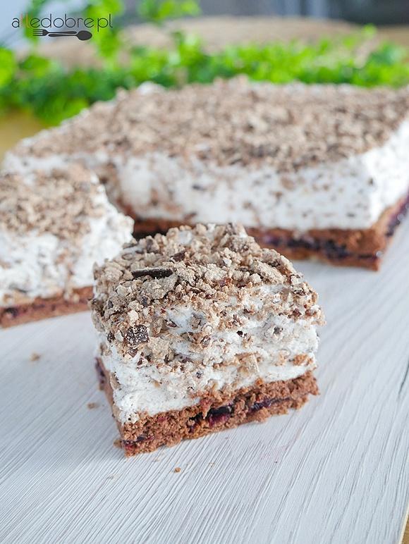 Ciasto z wafelkami Grześki - szybki przepis bez pieczenia