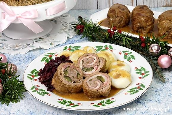 Rolady śląskie w sosie borowikowym