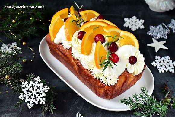 Zimowe ciasto pomarańczowe