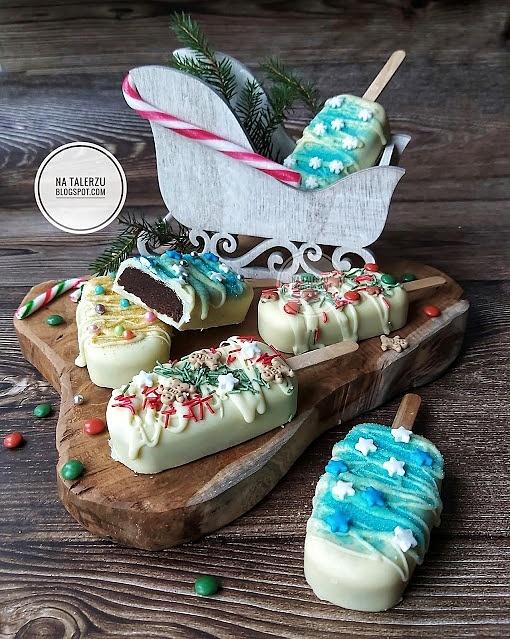 Cake popsicles - ciasteczkowe lody piernikowe