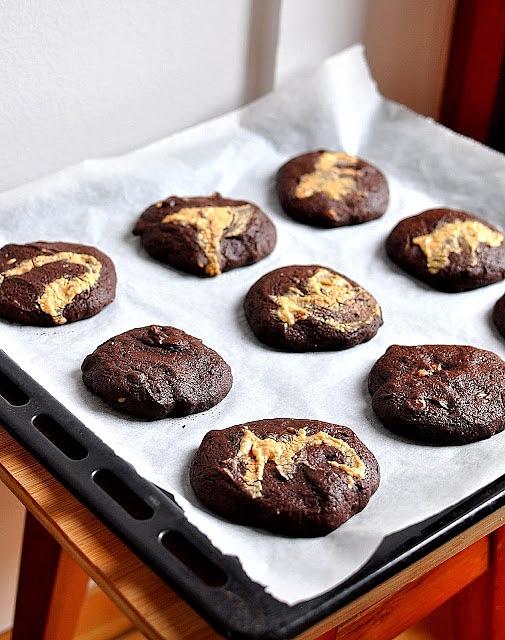 Ciastka brownie z masłem orzechowym
