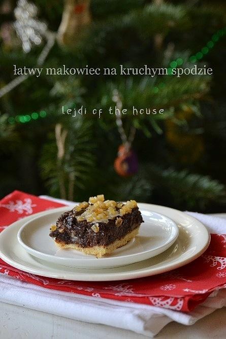 Łatwy makowiec na kruchym spodzie