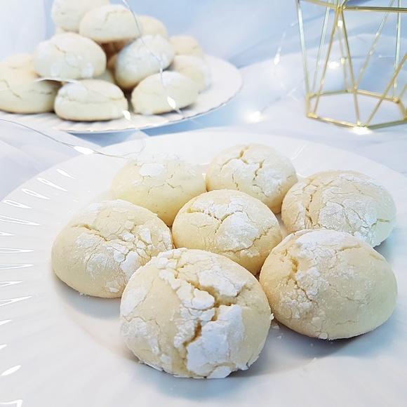Ciasteczka popękane cytrynowe