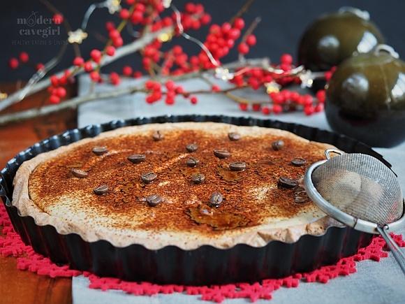 Keto ciasto kawowe z białą czekoladą Paleo LowCarb bezmleczne