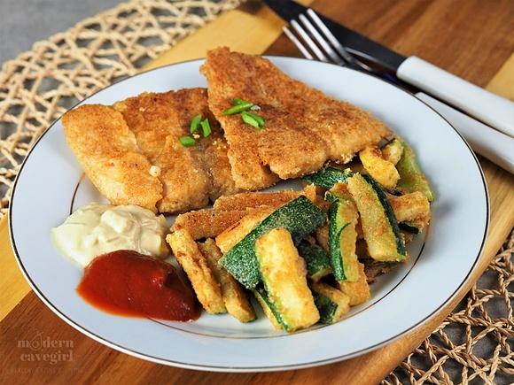 Keto fish & chips paleo low-carb - brytyjski fast food zdrowszy