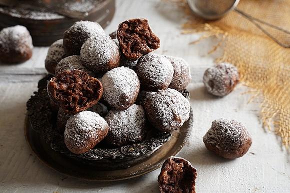 Szybkie pączki czekoladowe na mascarpone