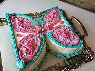 Tort pastelowy motyl