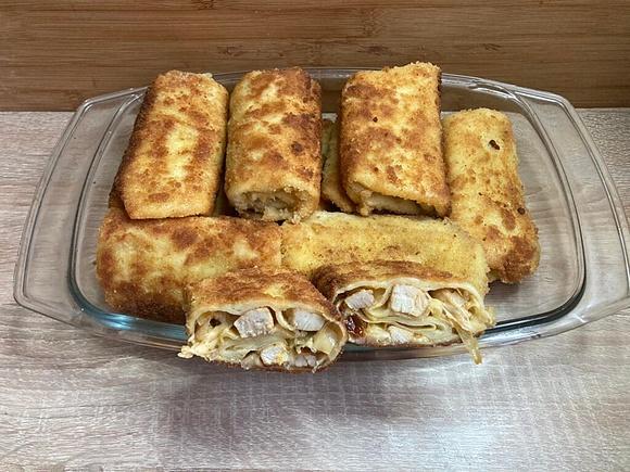 Krokiety z kurczakiem, suszonymi pomidorami i mozzarellą