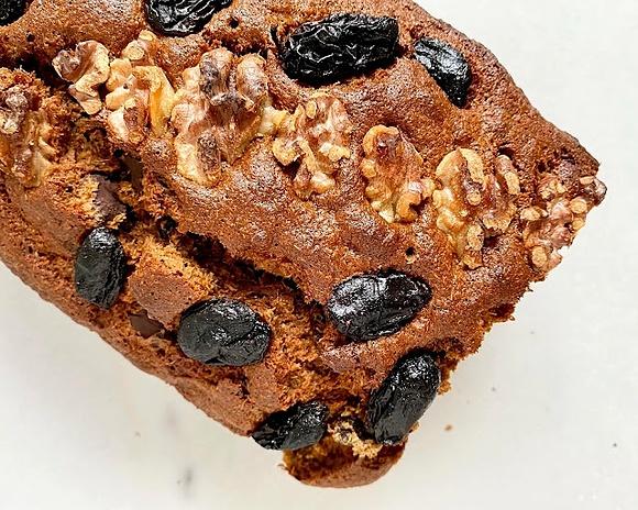 Chlebek bananowy z mąki owsianej z czekoladą bezglutenowy bez cukru