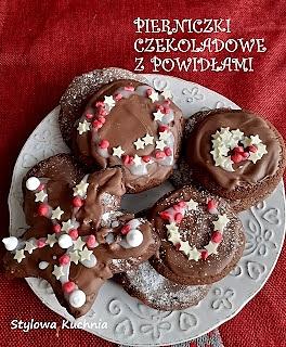 Pierniczki czekoladowe z powidłami