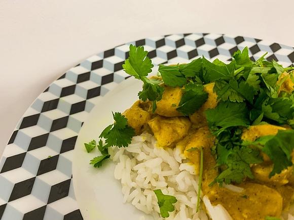 Ryż w żółtym curry
