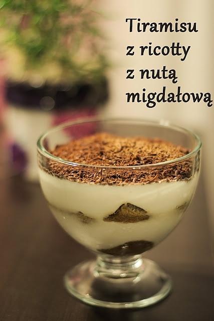 Tiramisu z ricotty z nutą migdałową