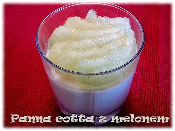 Panna cotta z melonem