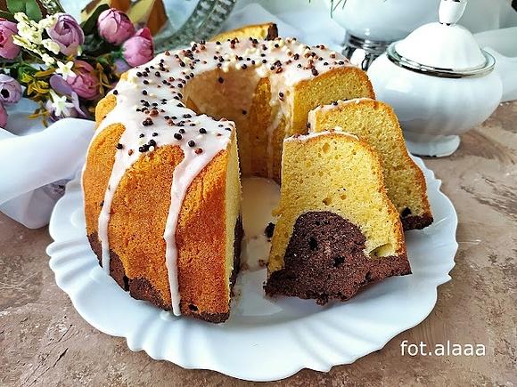 Babka cytrynowo czekoladowa
