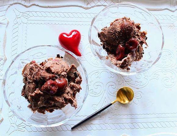 Lody czekoladowo wiśniowe