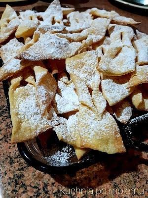 Pachnące faworki pieczone chrupiące bez smażenia