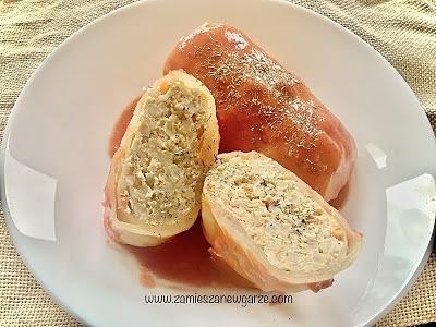 Gołąbki z kaszą bulgur i marchewką