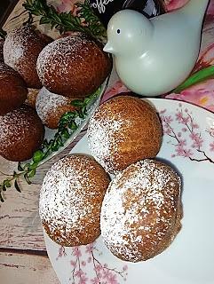 Pączki z mąki pszennej i pełnoziarnistej