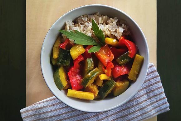 Curry z warzywami na mleku kokosowym