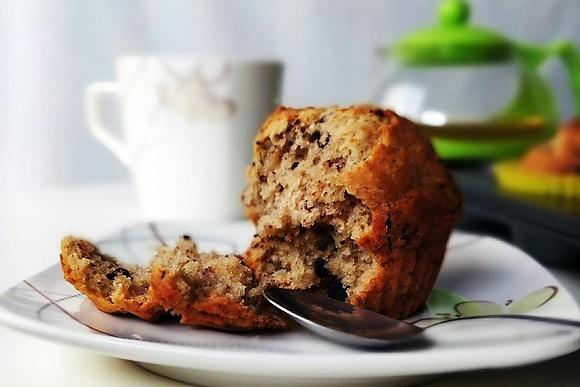 Bananowe muffinki z czekoladą