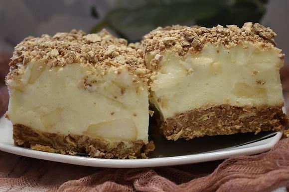 Ciasto wafelkowe z jabłkami