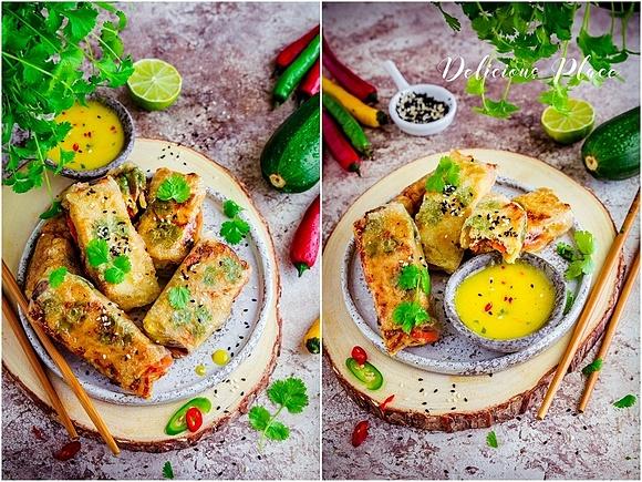 Sajgonki z tofu i warzywami