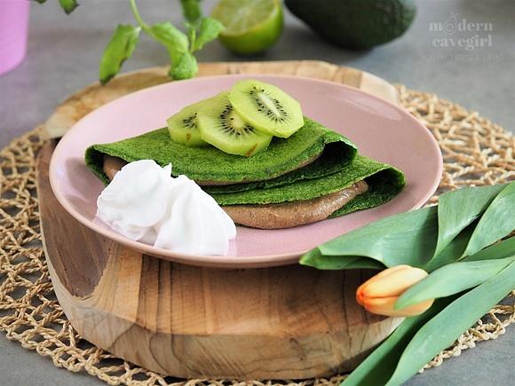 Keto zielony naleśnik wiosenny
