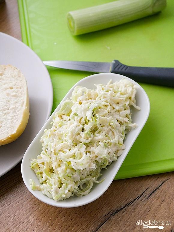 Pasta jajeczna z porem