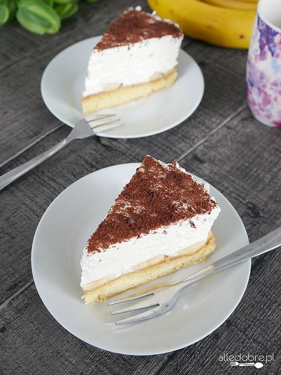 Ciasto bananowe z kajmakiem
