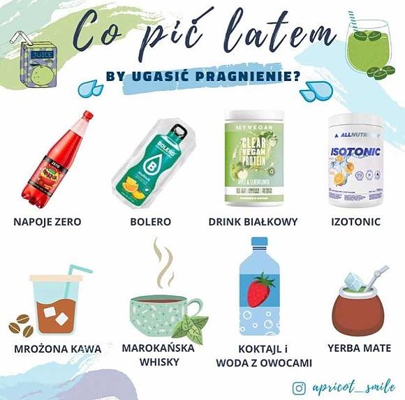 Co pić latem, aby ugasić pragnienie